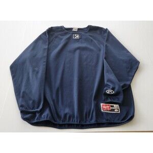 TX Keller High School Indians Athletic Rawlings Blue Embroidered Long Sleeve 2XL